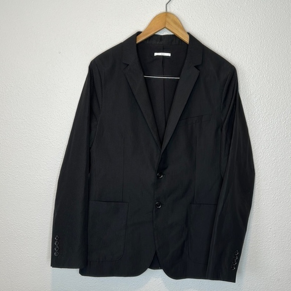 Calvin Klein Men's Slim Fit Packable Seersucker Blazer Jacket